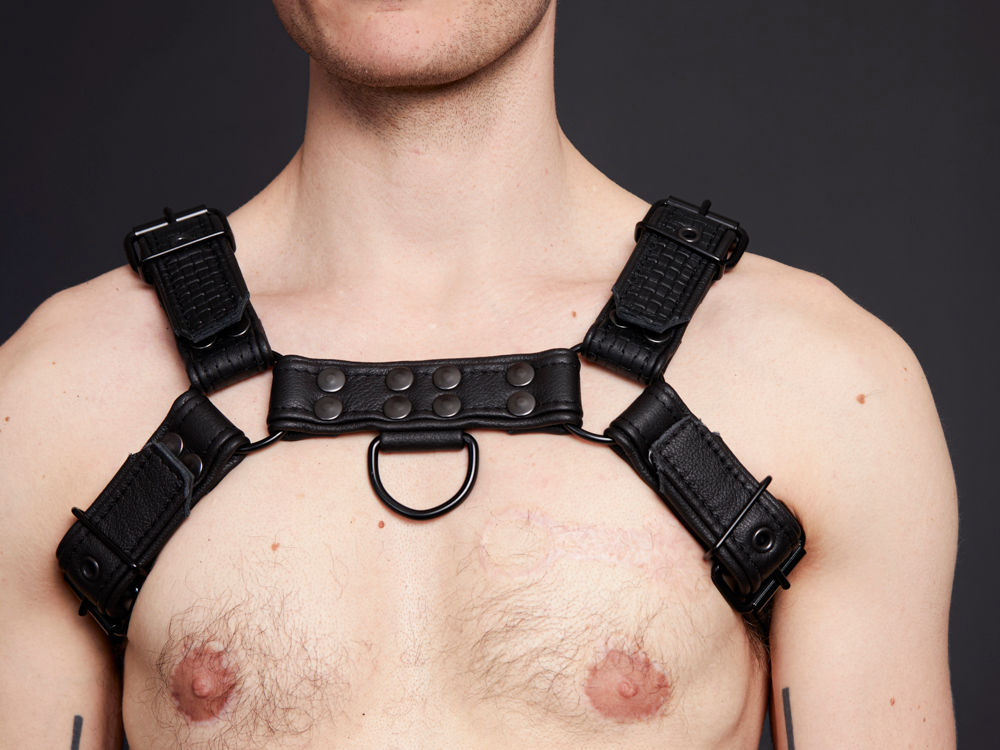 Muster-Harness mit Paspel