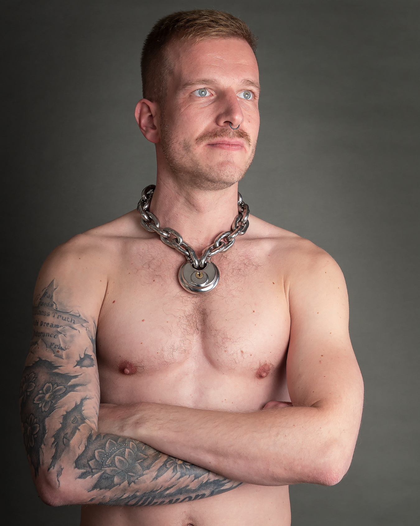 Kette 8mm mit rundem Schloss