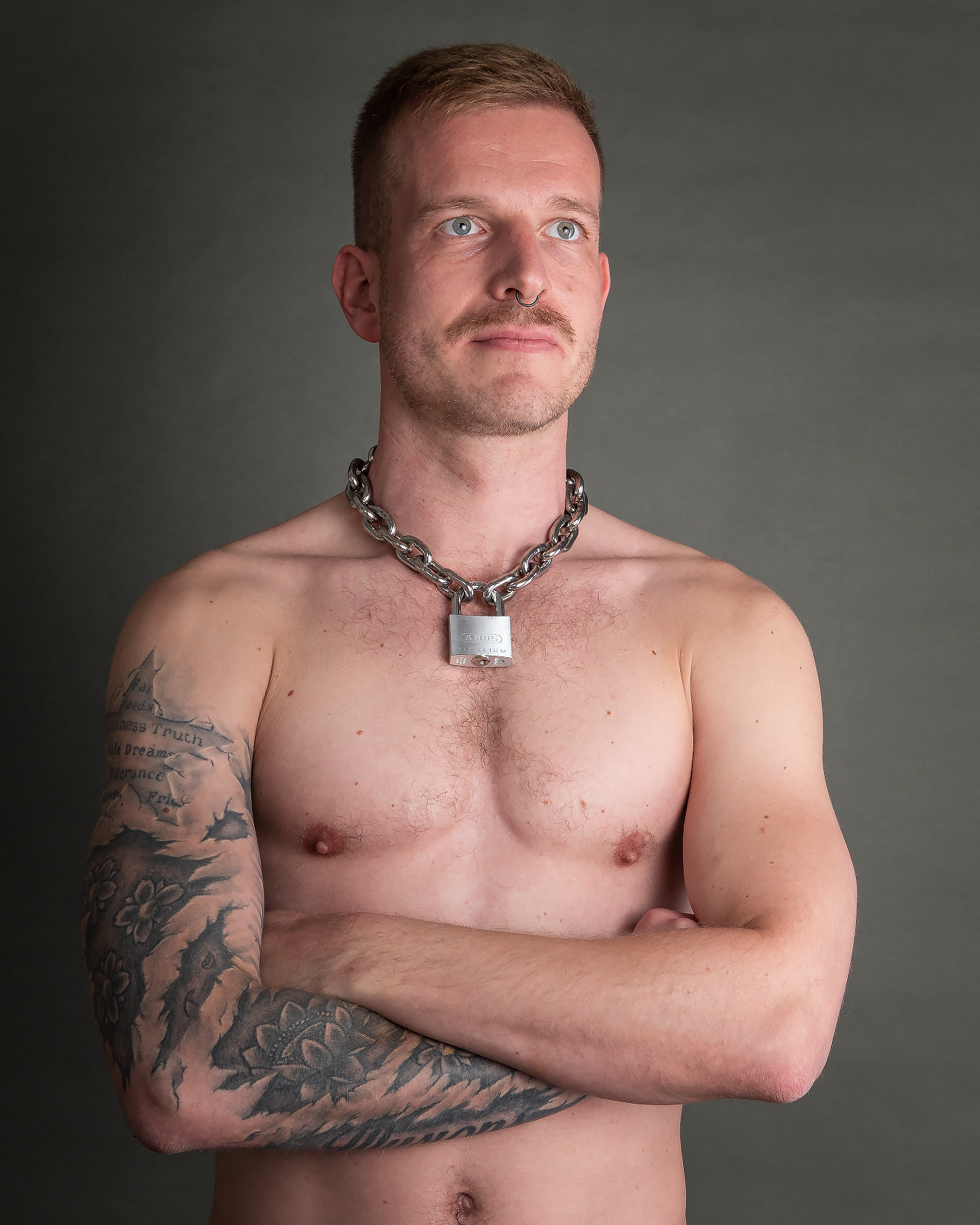 Kette 6mm mit eckigem Schloss