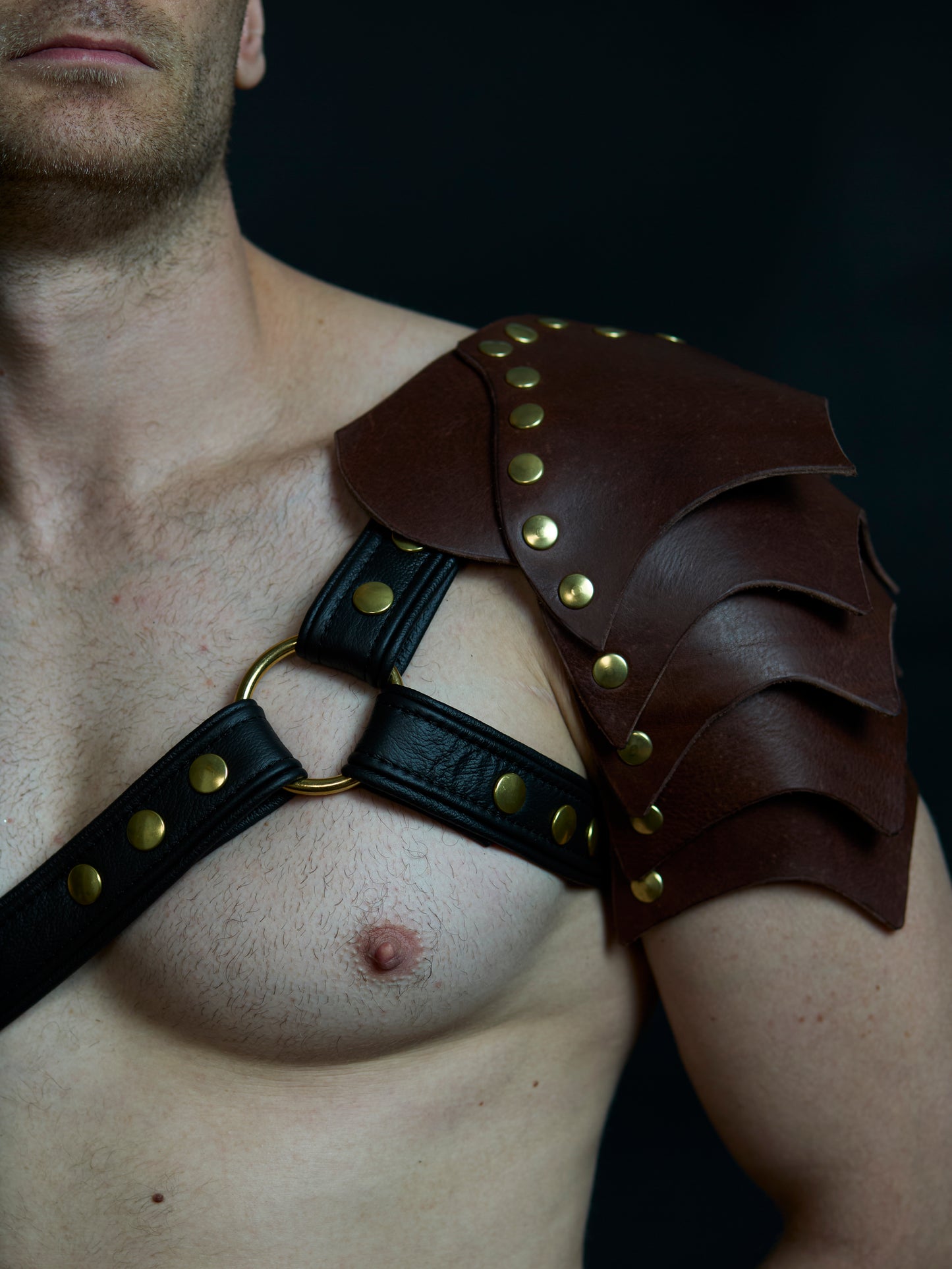 Antik Gladiatorharness mit Schulterpanzer